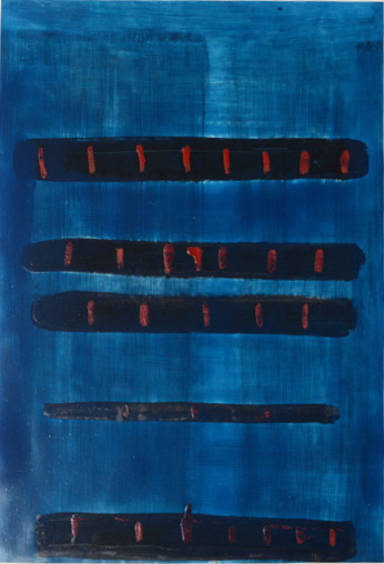 Alain Husson-Dumoutier - Rôles et chiffres – Oil on paper on cardboard – Egypte en Egypte series - 96x69 cm