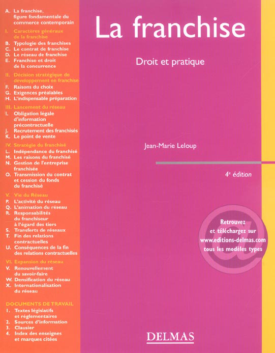 La Franchise, droit et pratique (Franchise, Law and Practice)